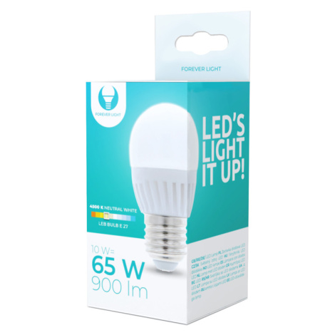 LED žiarovka E27 G45 10W 230V 4500K 1000lm ceramic Forever Light