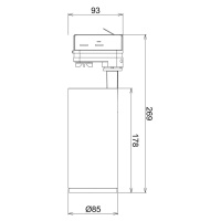 LED reflektor Lucea 3 fázy 15W biely