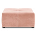 Ružový zamatový modul pohovky Rome Velvet - Cosmopolitan Design