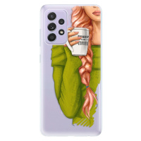 Odolné silikónové puzdro iSaprio - My Coffe and Redhead Girl - Samsung Galaxy A52/A52 5G