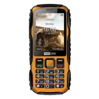 Odolný tlačidlový telefón Maxcom Strong MM920, žltá