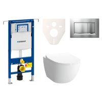 Cenovo zvýhodnený závesný WC set Geberit do ľahkých stien / predstenová montáž + WC VitrA VitrA 