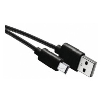 USB kábel 2.0 A/M - mini B/M 2m čierny (EMOS)