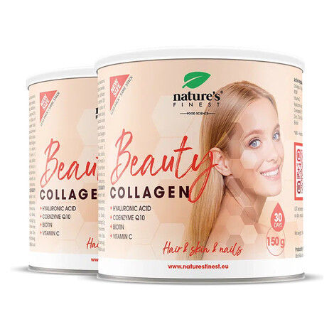 Nature's Finest Beauty Collagen | kolagen + kyselina hyaluronová prášek | hydrolyzovaný kolageno