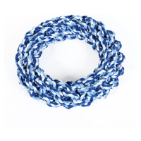 Preťahovadlo Reedog kruh modrá, pletená hračka, 19 cm