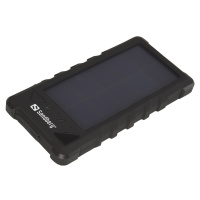 Sandberg prenosný zdroj USB 16000 mAh, Outdoor Solar powerbank, pre chytré telefóny, čierny