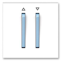 Kryt ovládaca žalúzií tlacidlový biela/modrá ladová Neo (ABB)