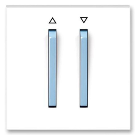 Kryt ovládaca žalúzií tlacidlový biela/modrá ladová Neo (ABB)