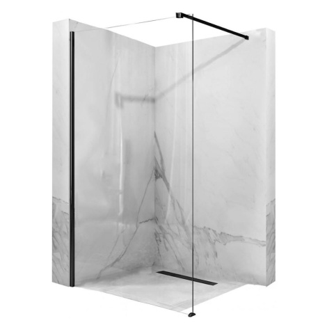 Sprchová stena Walk-in Aero Rea K6597 110x195 black