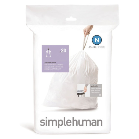 Vrecia na odpadky 20 ks 50 l – simplehuman