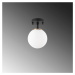 Čierno-biele stropné svietidlo so skleneným tienidlom ø 15 cm Atmaca – Opviq lights