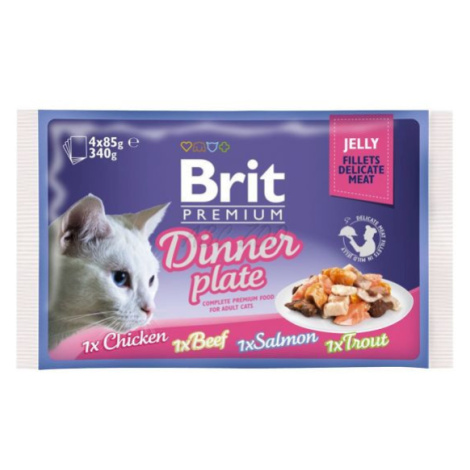 Kapsičky BRIT Premium Cat Dinner Plate in Jelly 4 x 85 g - 4 x 85g