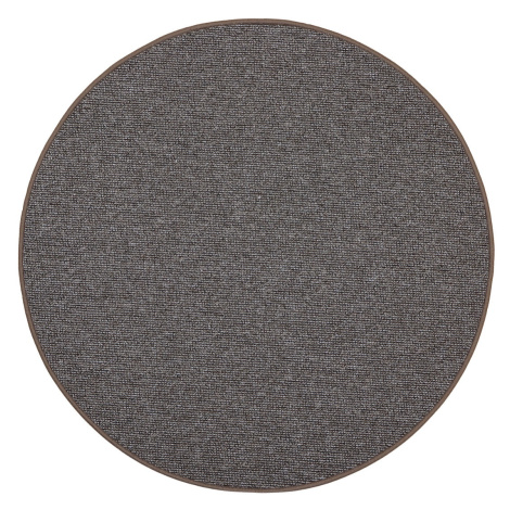 Kusový koberec Porto hnědý kruh - 100x100 (průměr) kruh cm Vopi koberce