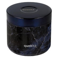 Quokka Antikorová dóza na jedlo Whim Black Marble, 600 ml