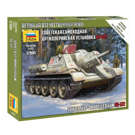 Wargames (WWII) tank 6281 - Soviet Self Propelled Gun SU-122 (1:100)