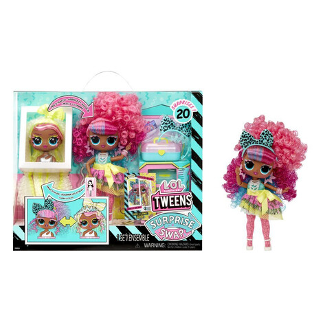 L.O.L. Surprise! Swap Tweens bábika a mini Tweens česacia hlava - Cora