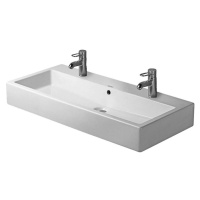 DURAVIT - Vero Dvojumývadlo, 100x47 cm, s 2 otvormi na batérie, alpská biela 0454100024