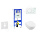 GEBERIT - Duofix Modul na závesné WC s tlačidlom Sigma01, alpská biela + Villeroy Boch - WC a do