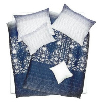 SCANquilt obliečky SATÉN DESIGN blue tmavomodré