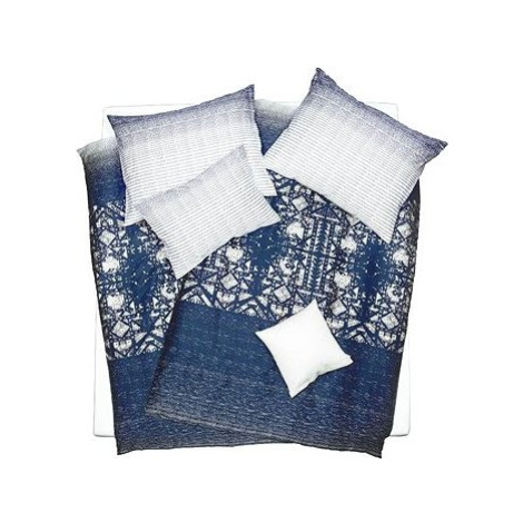 SCANquilt obliečky SATÉN DESIGN blue tmavomodré