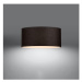 Čierne stropné svietidlo s textilným tienidlom ø 60 cm Volta – Nice Lamps