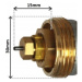 Invena Mini 2 PROV, termostatická hlavica na vykurovacie teleso M30×1,5, biela, INV-CD-74-015-X