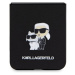 Karl Lagerfeld PU Saffiano Karl and Choupette NFT Zadný Kryt pre Samsung Galaxy Z Flip 5 Black