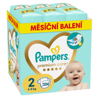 PAMPERS Plienky jednorázové Premium Care veľ. 2 (224 ks) 4-8 kg - mesačné balenie