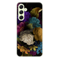 Odolné silikónové puzdro iSaprio - Dark Flowers - Samsung Galaxy A54 5G
