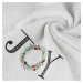 Bavlnený vianočný uterák biely JOY Šírka: 50 cm | Dĺžka: 90 cm