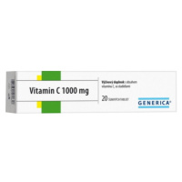 GENERICA Vitamín C 1000 mg 20 šumivých tabliet