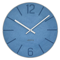 Drevené hodiny LAVVU Natur LCT5022, modra 34cm