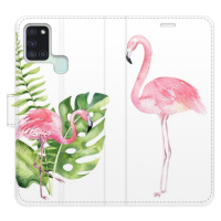 Flipové puzdro iSaprio - Flamingos - Samsung Galaxy A21s