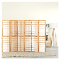 vidaXL Skladací paraván so 6 panelmi japonský štýl 240x170 cm