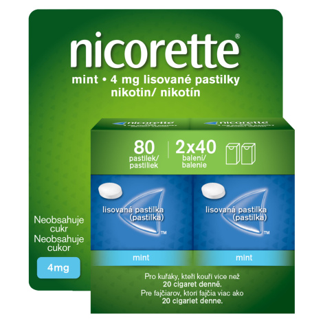NICORETTE Mint 4 mg 2 x 40 ks