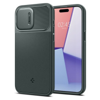 Spigen Optik Armor MagFit kryt iPhone 15 Pro Max zelený