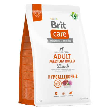 BRIT Care Hypoallergenic Adult Medium Breed granule pre psov 1 ks, Hmotnosť balenia: 3 kg