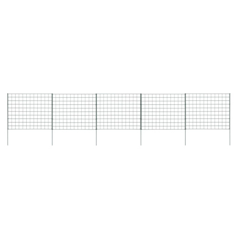 vidaXL Záhradný plot 77,5x64 cm, zelený