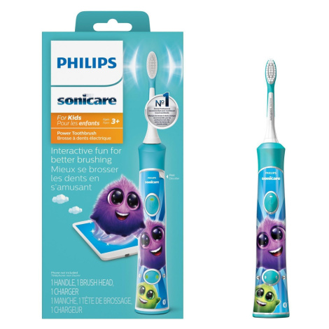 Philips Sonicare for Kids s Bluetooth - sonická kefka, modrá HX6322/04