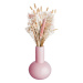 CANDY Sklenená váza, ružová 25 cm
