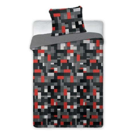 Obliečky bavlnené, Lego červeno-šedé FORBYT