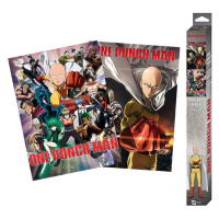 Abysse Corp One-Punch Man Saitama and Genos Posters 2-Pack 52 x 38 cm