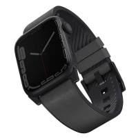Remienok UNIQ strap Straden Apple Watch Series 4/5/6/7/SE 42/44/45mm. Leather Hybrid Strap grey 