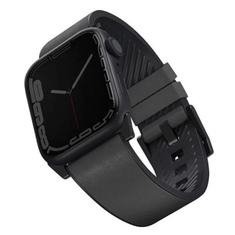 Remienok UNIQ strap Straden Apple Watch Series 4/5/6/7/SE 42/44/45mm. Leather Hybrid Strap grey 