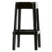 PEDRALI - Vysoká barová stolička RUBIK 580 DS - čierna