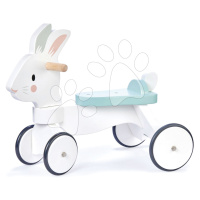 Drevené odrážadlo bežiaci zajac Running Rabbit Ride on Tender Leaf Toys s funkčným predným riade