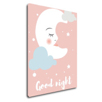 Impresi Obraz Good night pink moon - 30 x 40 cm