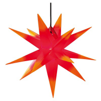 Hviezda XXL exteriér, 18-cípa Ø 80 cm červená/žltá