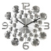 Nástenné hodiny LAVVU LCT1030 CRYSTAL Jewel, strieborné, 34 cm