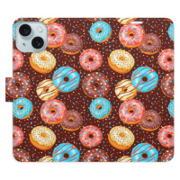 Flipové puzdro iSaprio - Donuts Pattern - iPhone 15 Plus